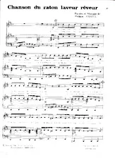 télécharger la partition d'accordéon Chanson du raton laveur rêveur (Chant : Louis Chedid) au format PDF