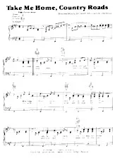 descargar la partitura para acordeón Take Me Home Country Roads en formato PDF