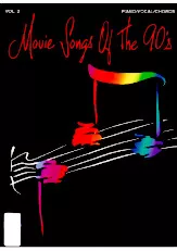 télécharger la partition d'accordéon Movie songs of the 90's (34 titres) au format PDF