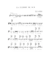 download the accordion score La Guerre de 14-18 in PDF format