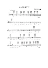 descargar la partitura para acordeón Marinette en formato PDF