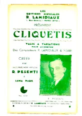 télécharger la partition d'accordéon Cliquetis (Créée par : René Pesenti) (Valse Variations) au format PDF