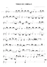 télécharger la partition d'accordéon Tango de Camillo au format PDF
