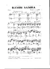 download the accordion score Bambi Samba (Arrangement : André Cior) in PDF format