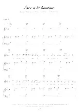 scarica la spartito per fisarmonica Etre à la hauteur (Chant : Emmanuel Moire / Le roi soleil) in formato PDF
