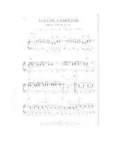 descargar la partitura para acordeón Volver A Empezar (Begin the Beguine) (Chant : Julio Iglesias) en formato PDF