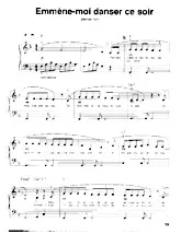 télécharger la partition d'accordéon Emmène moi danser ce soir (Chant : Michèle Torr) au format PDF