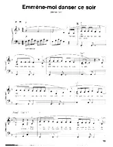 download the accordion score Emmène moi danser ce soir (Chant : Michèle Torr) in PDF format