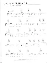 download the accordion score J'ai quitté mon île in PDF format