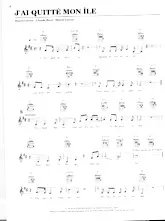 descargar la partitura para acordeón J'ai quitté mon île en formato PDF