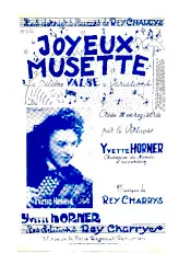 scarica la spartito per fisarmonica Joyeux Musette (Créée par : Yvette Horner) (Valse à Variations)  in formato PDF