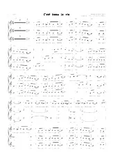 scarica la spartito per fisarmonica C'est beau la vie (Arrangement : J Gose) in formato PDF