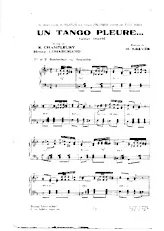 télécharger la partition d'accordéon Un tango pleure (Chant : Tino Rossi) au format PDF