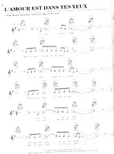 scarica la spartito per fisarmonica L'amour est dans tes yeux (Chant : Martine St-Clair) in formato PDF