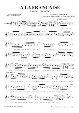 descargar la partitura para acordeón A la Française (Tango Chanté) en formato PDF