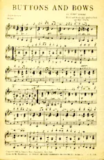 télécharger la partition d'accordéon Buttons and bows (Arrangement : Harry Arnold) (Partie : Piano) au format PDF