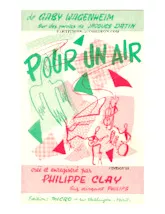 download the accordion score Pour un air (Créé par : Philippe Clay) (Orchestration Complète) (Fox) in PDF format