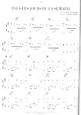download the accordion score Tous les jours de la semaine in PDF format