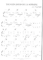 télécharger la partition d'accordéon Tous les jours de la semaine au format PDF