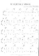 descargar la partitura para acordeón Au sujet de l'amour en formato PDF