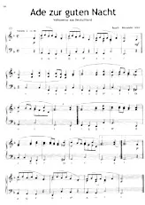download the accordion score Ade zur guten Nacht (Folklore Allemand) in PDF format
