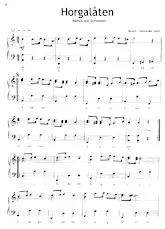 télécharger la partition d'accordéon Horgalaten (Folklore Suédois) au format PDF