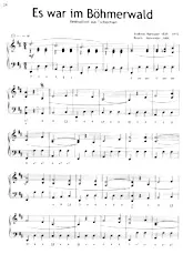 scarica la spartito per fisarmonica Es war im Böhmerwald (Arrangement : Alexander Jekic) (Folklore Tchèque) in formato PDF