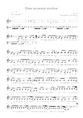 télécharger la partition d'accordéon Dans un monde meilleur (Transcription : Philippe Heymes) au format PDF