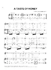 télécharger la partition d'accordéon A taste of honey (Chanté par : Lenny Welch) au format PDF