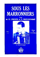 descargar la partitura para acordeón Sous les marronniers (Valse) en formato PDF