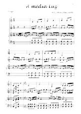 télécharger la partition d'accordéon A media luz (Arrangement : Jenny Lopes Santos) (Trio d'Accordéons) (Tango) au format PDF