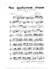 descargar la partitura para acordeón No quieres mas (Puisque tu ne m'aime plus) (Tango) en formato PDF