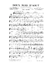 descargar la partitura para acordeón Doux mois d'août (Cha Cha Cha Chanté) en formato PDF