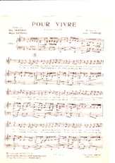 scarica la spartito per fisarmonica Pour vivre (Tango Chanté) in formato PDF