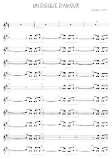 scarica la spartito per fisarmonica Un disque d'amour (Chant : Michèle Torr) (Relevé) in formato PDF