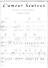 télécharger la partition d'accordéon L'amour heureux (Roméo & Juliette) au format PDF