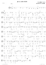 download the accordion score J'ai vu une étoile (Boléro) in PDF format