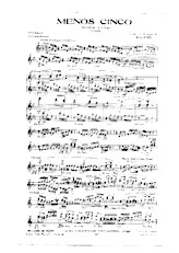 télécharger la partition d'accordéon Menos Cinco (Moins cinq) + Chantez Tziganes (Tango + Tango Chanté) au format PDF