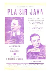 télécharger la partition d'accordéon Plaisir Java au format PDF