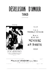 scarica la spartito per fisarmonica Désillusion d'amour (Créé par : José Granados) (Tango) in formato PDF