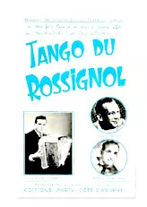 télécharger la partition d'accordéon Tango du rossignol (Orchestration Complète) au format PDF