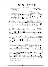 scarica la spartito per fisarmonica Violette (Valse Musette) in formato PDF