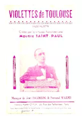 download the accordion score Violettes de Toulouse (Créée par : Maurice Saint-Paul) (Valse Musette) in PDF format