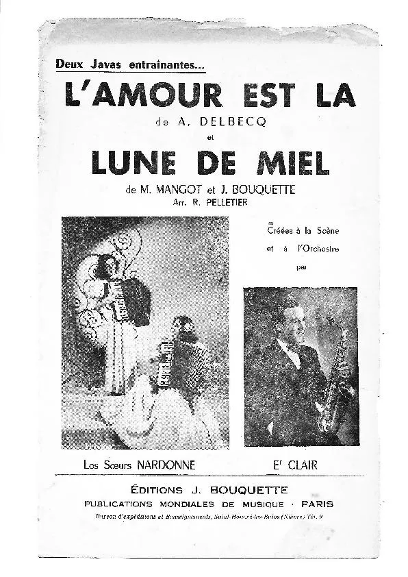 télécharger la partition d'accordéon Lune de miel (Arrangement : Robert Pelletier) (Java Variations) au format PDF