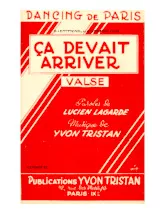 download the accordion score Ça devait arriver (Orchestration) (Valse) in PDF format