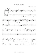 download the accordion score Etude en Ré in PDF format