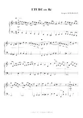 descargar la partitura para acordeón Etude en Ré en formato PDF