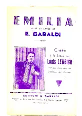 télécharger la partition d'accordéon Emilia (Créée à la scène par : Louis Ledrich) (Valse Brillante) au format PDF