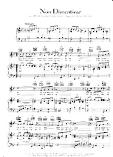 descargar la partitura para acordeón Non Dimenticar (Chant : Nat King Cole) en formato PDF