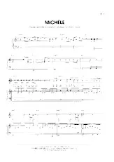 download the accordion score Michèle (Chant : Gérard Lenorman) in PDF format